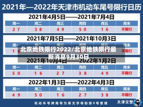北京地铁限行2022/北京地铁限行最新消息9月30日-第3张图片