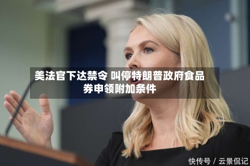 美法官下达禁令 叫停特朗普政府食品券申领附加条件-第2张图片