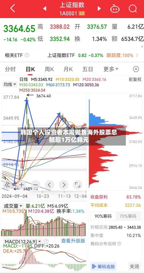 韩国个人投资者本周抛售海外股票总额超1万亿韩元-第3张图片