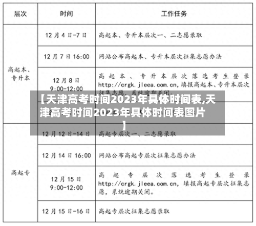 【天津高考时间2023年具体时间表,天津高考时间2023年具体时间表图片】-第2张图片