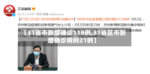 【31省市新增确诊118例,31省区市新增确诊病例21例】-第3张图片