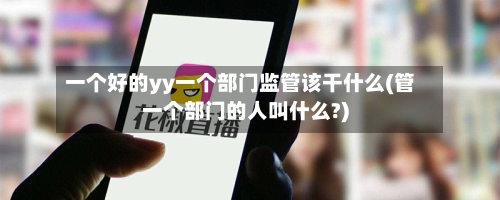 一个好的yy一个部门监管该干什么(管一个部门的人叫什么?)