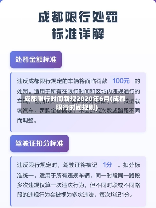 成都限行时间新规2020年6月(成都限行时间规则)