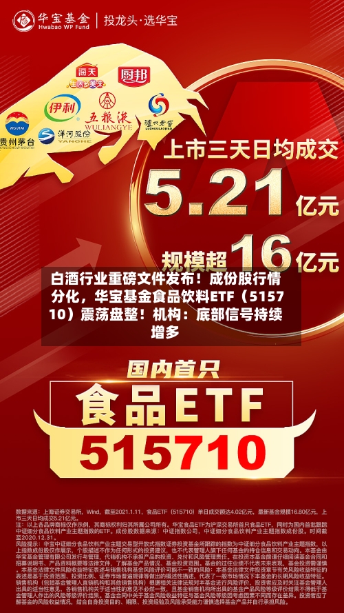白酒行业重磅文件发布！成份股行情分化	，华宝基金食品饮料ETF（515710）震荡盘整！机构：底部信号持续增多-第2张图片