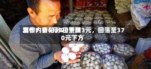 酒价内参6月9日费用发布：青花汾20下跌3元，回落至370元下方-第1张图片